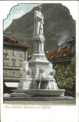 Bozen Suedtirol Walther Denkmal  / Bozen Suedtirol /Trentino Suedtirol