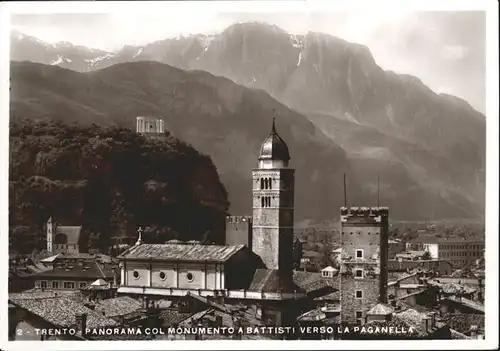 Trento Monumento Battisti Verso Paganella / Trento /