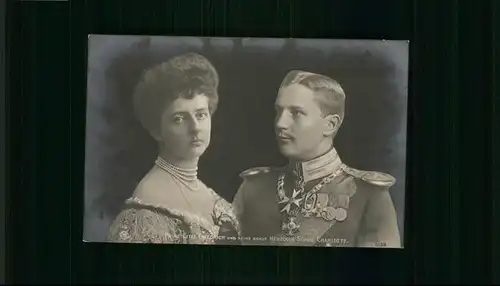 Adel Preussen Prinz Eitel Friedrich Prinzessin Herzogin Sophie Charlotte / Koenigshaeuser /