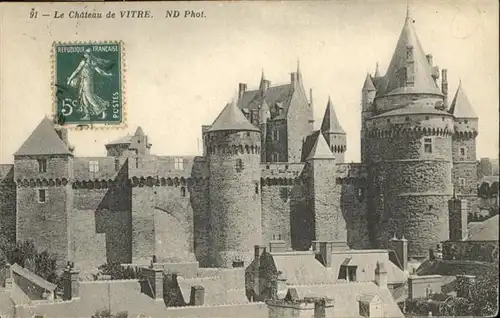 Vitre d Ille-et-Vilaine Chateau Burg / Vitre /Arrond. de Rennes