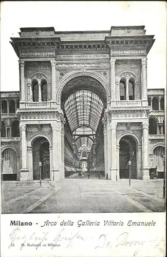 Milano Galleria Vittorio Emanuele / Italien /