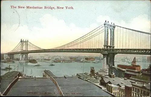 New York City New Manhattan Bridge / New York /