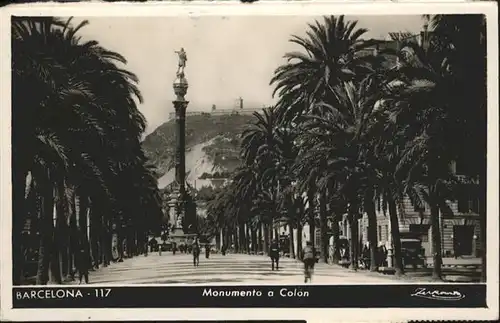 Barcelona Cataluna Monumento Colon / Barcelona /