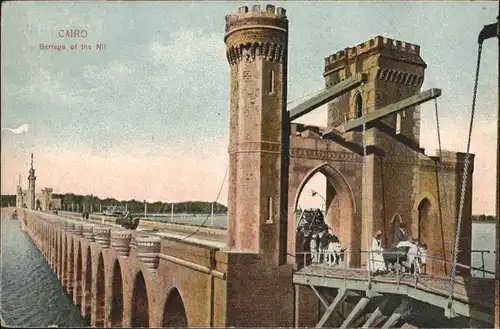 Cairo Egypt Barrage Nil Esel Bruecke / Cairo /