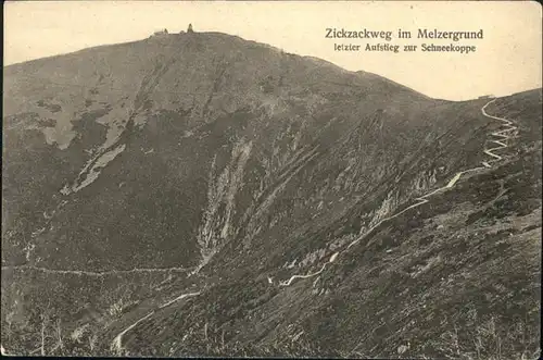 Melzergrund Zickzackweg Schneekoppe / Polen /