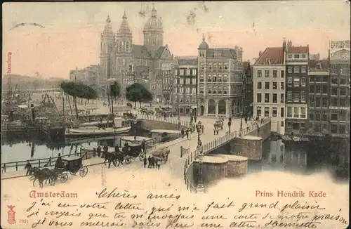 Amsterdam Niederlande Prins Hendrik Kade Kutsche Bruecke  / Amsterdam /