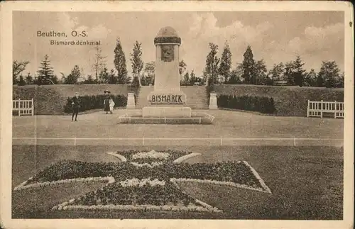 Beuthen Oberschlesien Bismarck Denkmal  / Bytom /