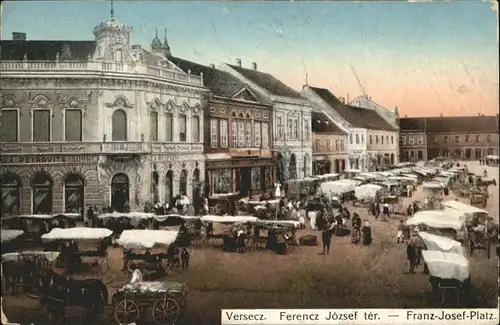 Versecz Franz Josef Platz Kutsche  / Serbien /