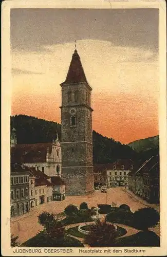 Judenburg Steiermark Obersteier Hauptplatz Stadtturm / Judenburg /Westliche Obersteiermark