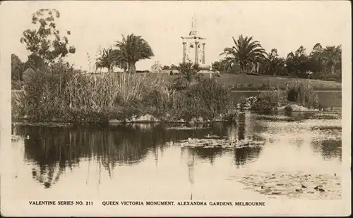 Melbourne Victoria Queen Victoria Monument Alexandra Gardens / Melbourne /