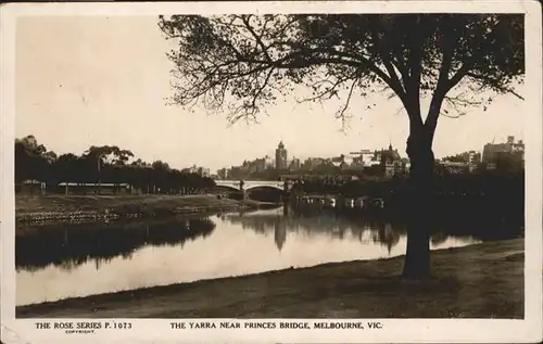 Melbourne Victoria Yarra Princes Bridge / Melbourne /