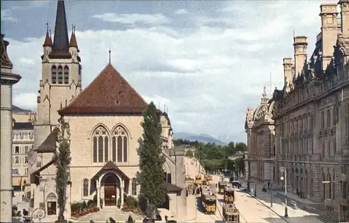 Lausanne VD Place Saint Francois Strassenbahn  / Lausanne /Bz. Lausanne City