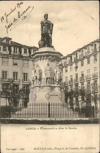 Lissabon Monumento Luis Camoes / Portugal /