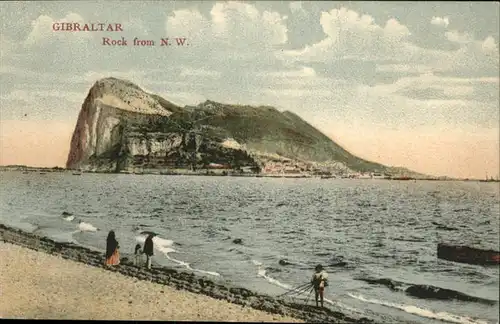Gibraltar Rock from N.W. / Gibraltar /
