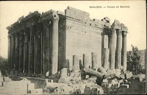Baalbek Temple de Bacchus / Libanon /
