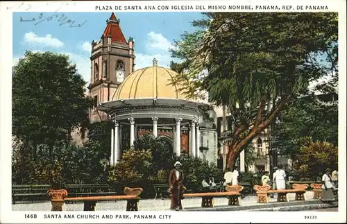 Panama City Panama santa Ana Church Park / Panama City /