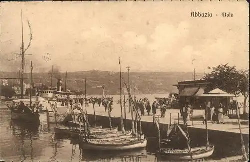 Abbazia Istrien Molo Boote / Seebad Kvarner Bucht /Primorje Gorski kotar