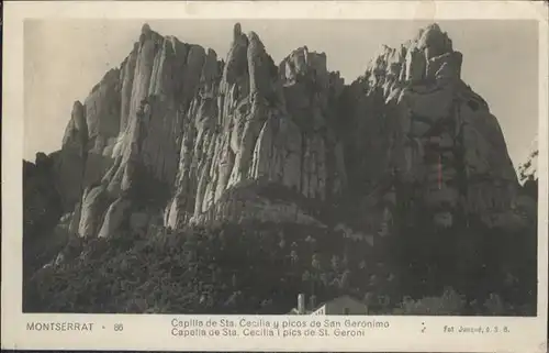 Barcelona Cataluna Montserrat Capilla Sta. cecilia Picos San Geronimo / Barcelona /