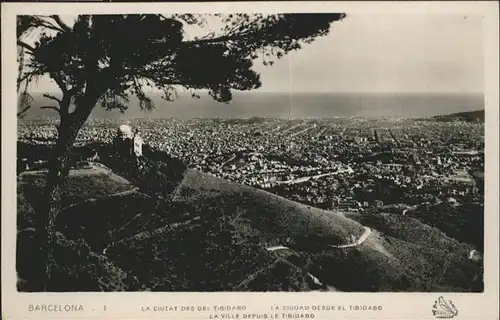 Barcelona Cataluna Ciudad Desde Tibidabo / Barcelona /