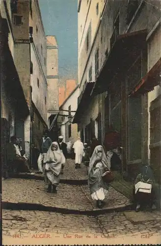 Alger Algerien Rue de la Casbah / Algier Algerien /