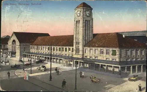 Basel BS Badischer Bahnhof Kutsche  / Basel /Bz. Basel Stadt City