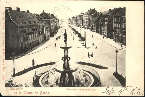 La Cibourg NE Springbrunnen Fontaine  / La Cibourg NE /Bz. La Chaux-de-Fonds