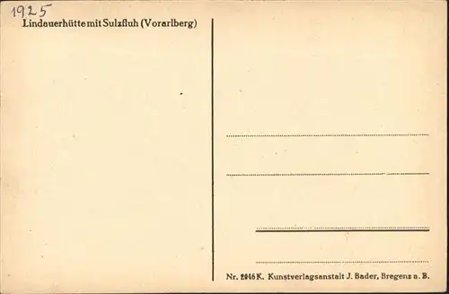 Sulzfluh Lindauerhuette / Sulzfluh /Rg. Sulzfluh