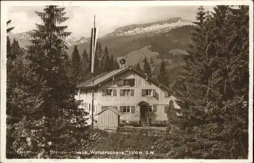 Riezlern Kleinwalsertal Vorarlberg Grenzwirtshaus Walserschanz / Mittelberg /Bregenz