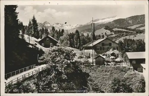 Walserschanz Kleinwalsertal Grenzwirtshaus /  /