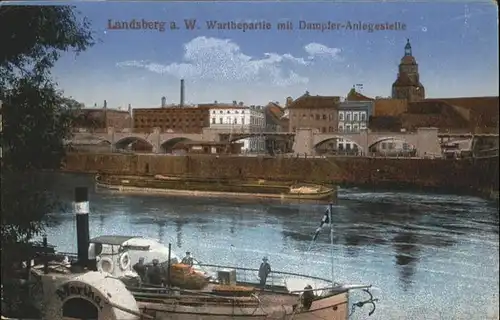 Landsberg Ostbrandenburg Dampfer Anlegestelle  / Gorzow Wlkp. /
