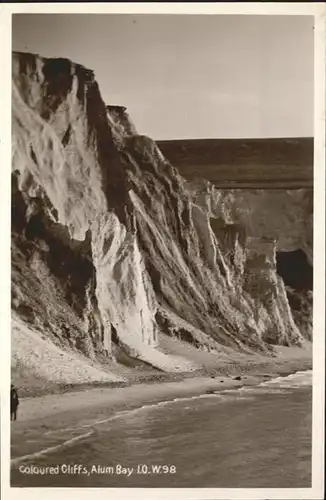 Alum Bay Isle of Wight Coloured Gliffs  / Grossbritannien /