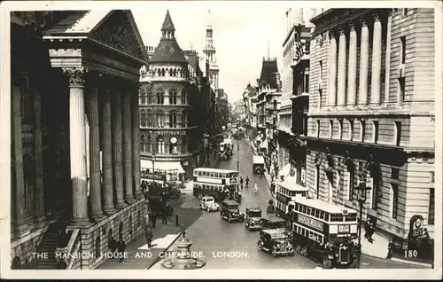 London The Mansion House Cheapside Bus / City of London /Inner London - West