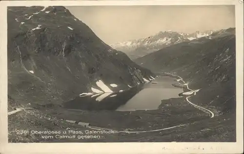 Galenstock Oberalpsee Pass Calmott / Galenstock /Rg. Urseren