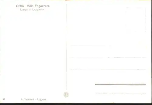 Lugano TI Oria Lago di Lugano Villa Fogazzaro / Lugano /Bz. Lugano City