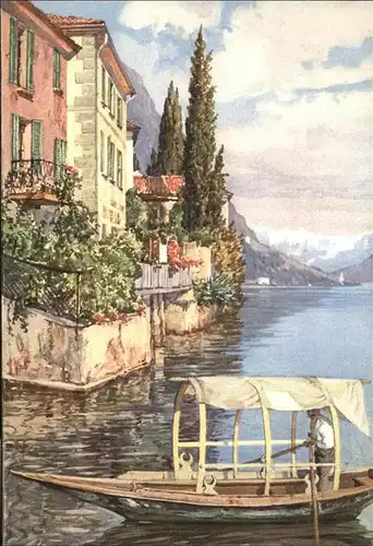 Lugano TI Oria Villa Fogazzaro Boot A. Veronesi / Lugano /Bz. Lugano City