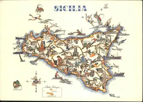 Sizilien Isole Pelagi Sicilia / Sicilia Italien /