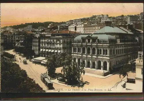 Alger Algerien Le Theatre et la Place Bresson Theater / Algier Algerien /