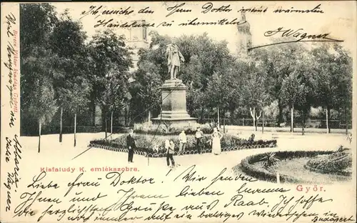 Gyor Kiafaludy K. emlekszobra Denkmal  / Gyor /