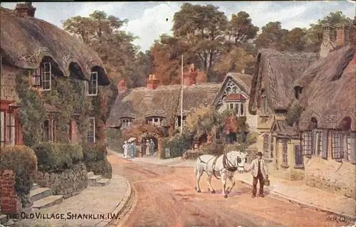 Shanklin The Old Village Pferd A. R. Q Kuenstler / Isle of Wight /Isle of Wight