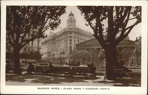 Buenos Aires Plaza Mayo Y Diagonal Norte Park  / Buenos Aires /