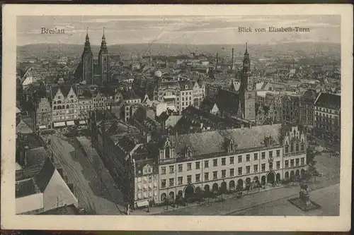 Breslau Niederschlesien Elisabeth-Turm / Wroclaw /