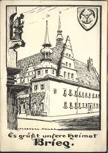 Brieg Brzeg Schlesien Rathaus / Oppeln /Powiat Brzeski