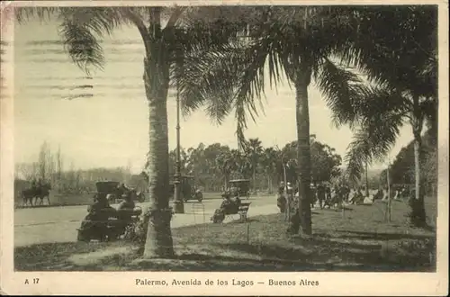 Buenos Aires Palermo Avenida Los Lagos Pferd / Buenos Aires /