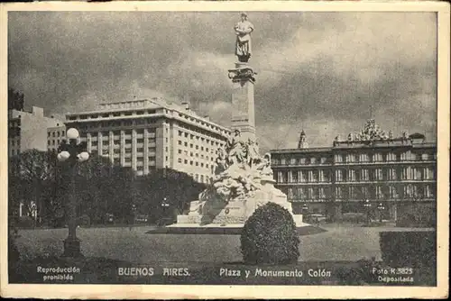 Buenos Aires Plaza Monumento Colon / Buenos Aires /