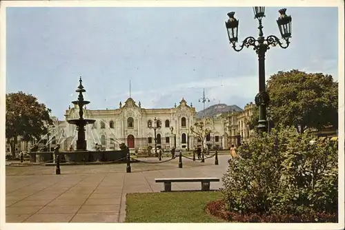 Lima Lima Government Palace Springbrunnen / Lima /