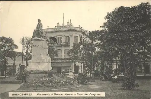 Buenos Aires Monumento Mariano Moreno Plaza Cogreso / Buenos Aires /