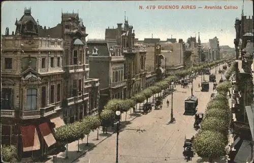 Buenos Aires Avenida Callao Strassenbahn  / Buenos Aires /