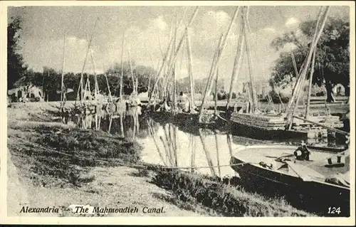 Alexandria Alexandrie Aegypten Mahmoudieh Canal Boot  / Alexandria /