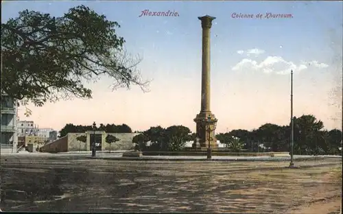 Alexandrie Alexandria Colonne de Xhartoum / Aegypten /