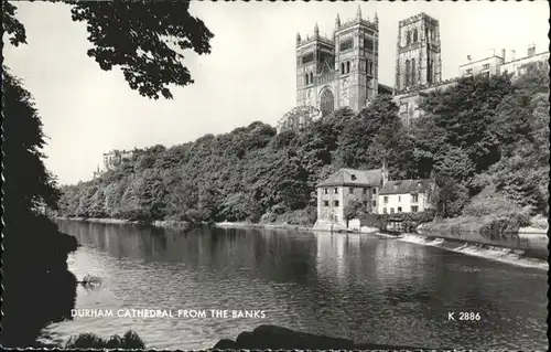 Durham UK Cathedral from the Banks / Durham /Durham CC